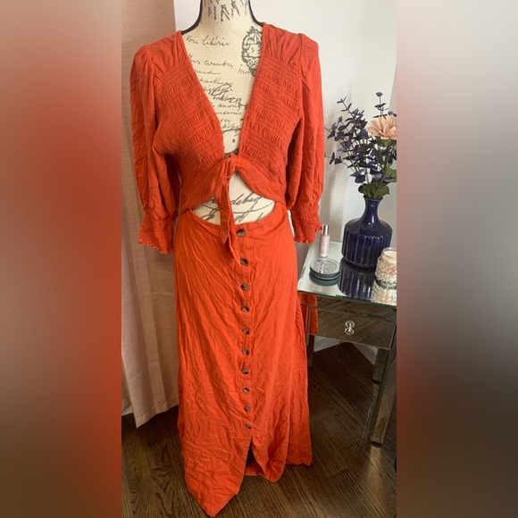 12. NWOT Free People String Of Hearts Maxi Dress - Picture 4 of 9